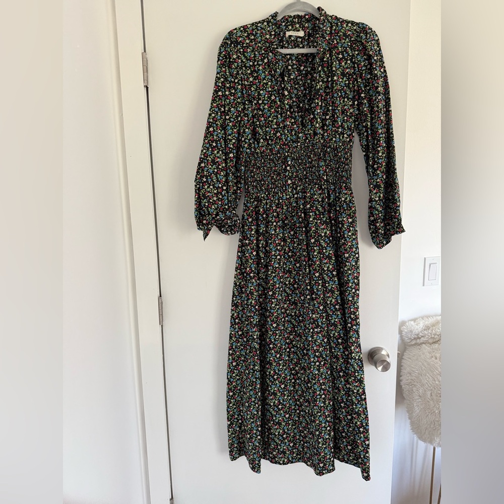 Doen Everly Dress | Black Montpelier Floral | M | EUC - Picture 8 of 14